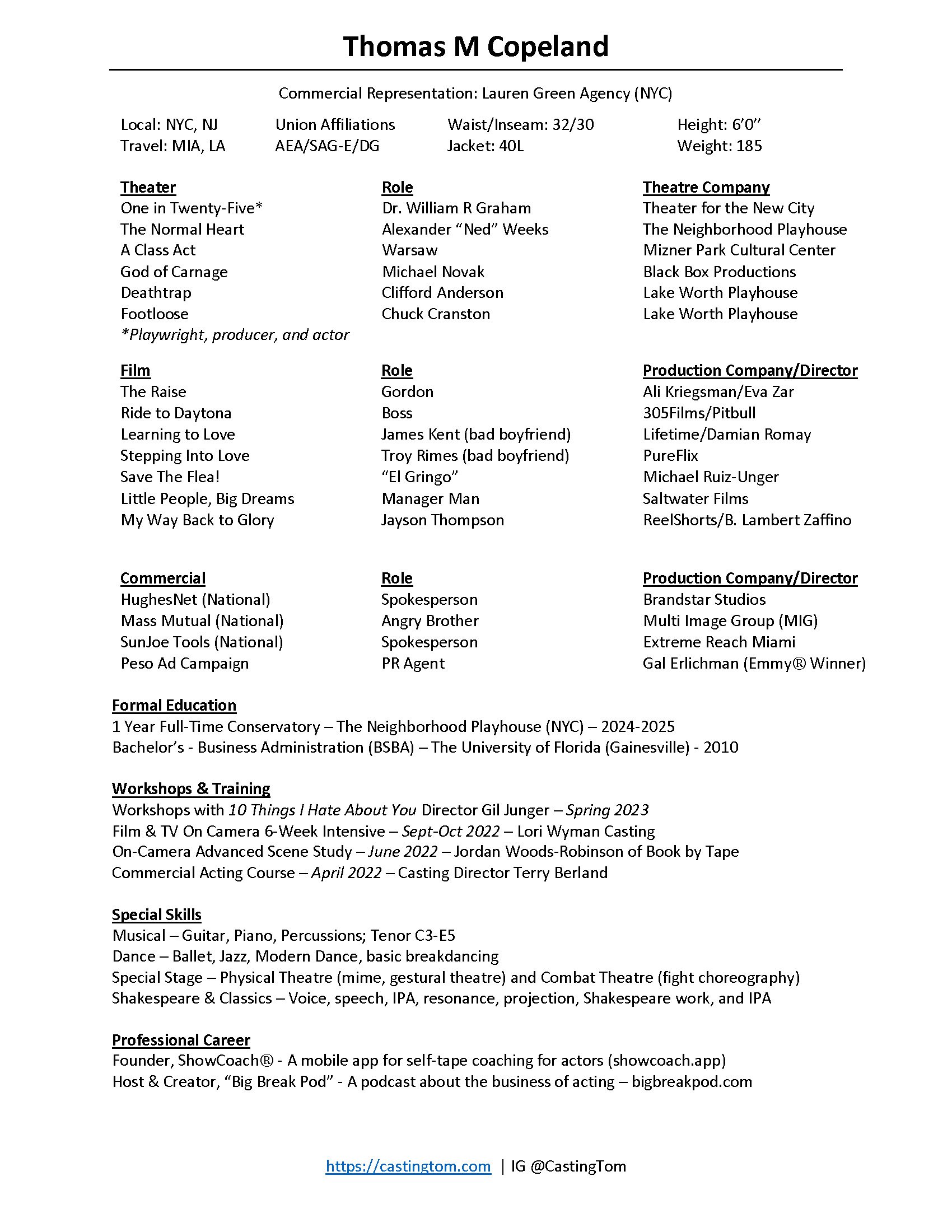 Tom-Copeland-Actor--Sept2025 Tom Copeland's Acting Resume Sept 2025